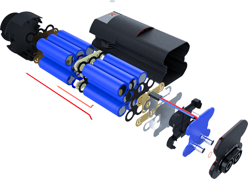 waterproof battery for underwater robots
